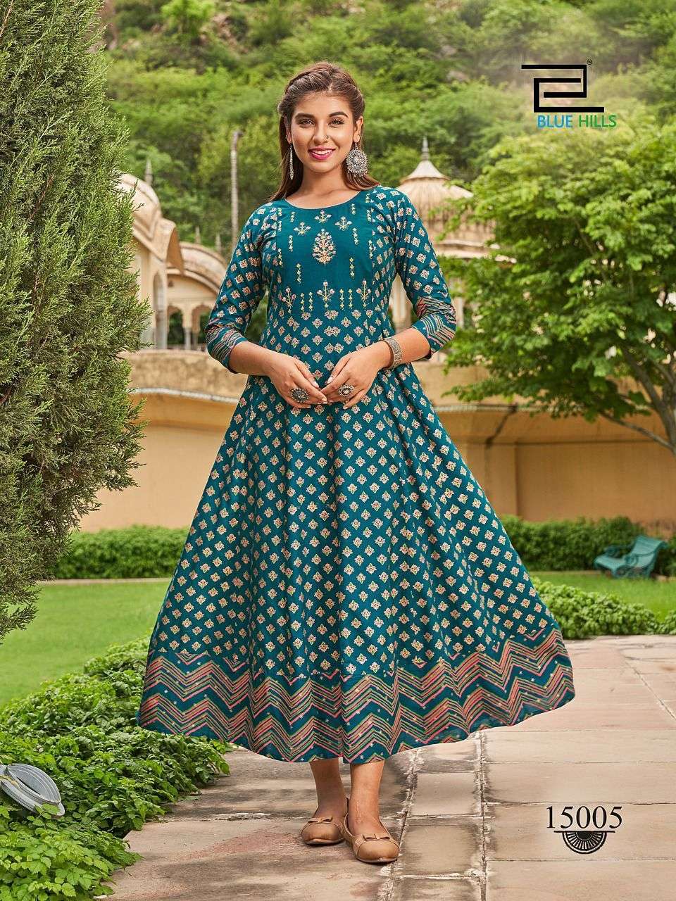 UP TO DATE VOL-15, ANARKALI GOWN CONCEPT WITH RAYON FABRIC AT WHOLESALE  PRICE IN SURAT